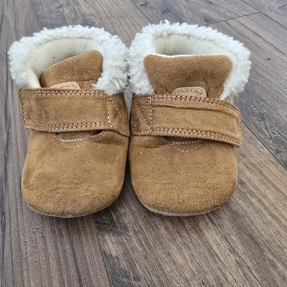 Carter's Cozy Tan Baby Booties